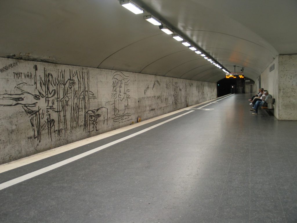 la metropolitana di stoccolma: ostermalmstorg